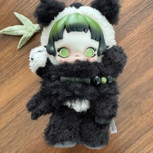 Skullpanda Lazy Panda Plush Pendant